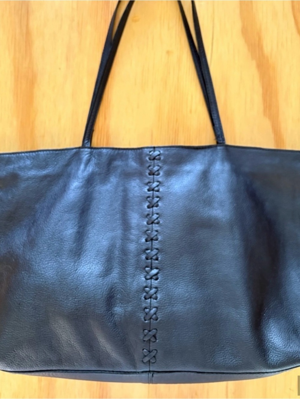 Latico Leathers “Mar” Leather Black Tote/Shoulder Bag